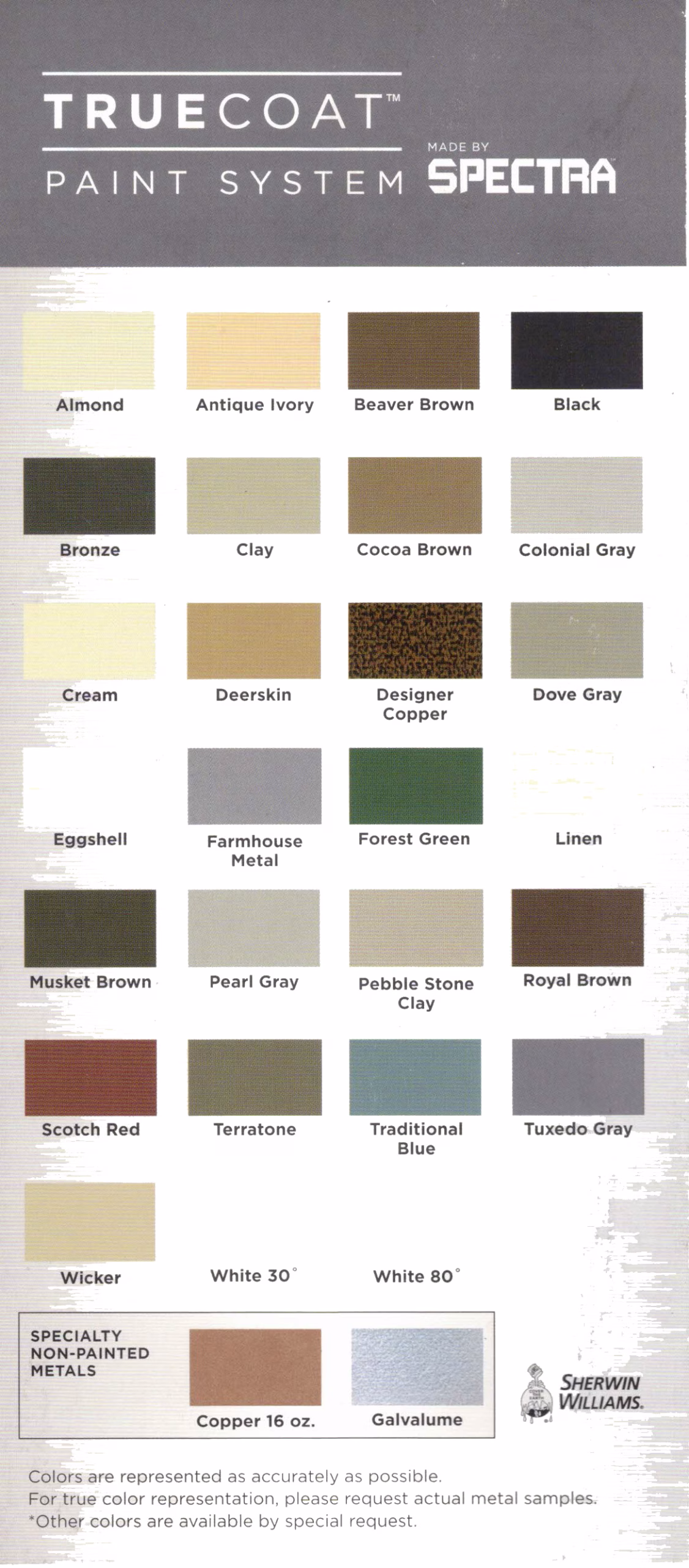 Gutter Color Samples