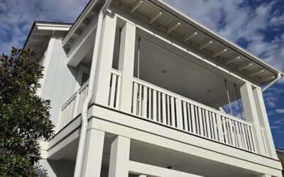 Inlet Beach half round gutters & downspouts.